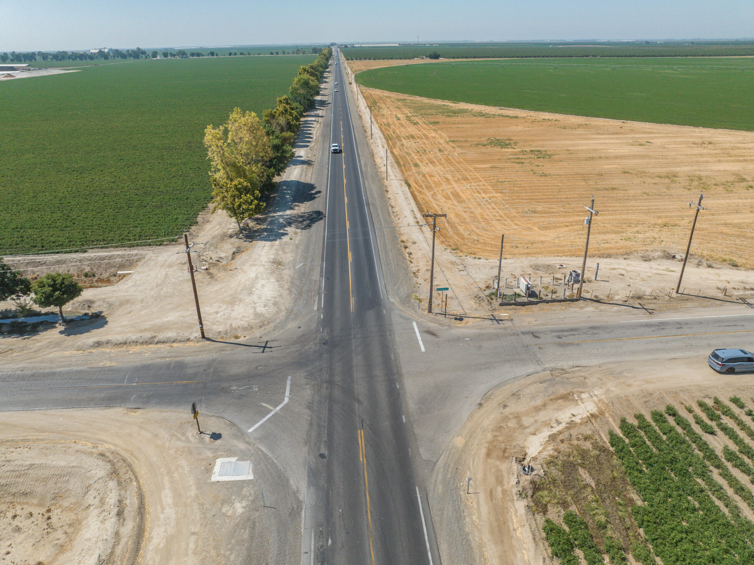 intersection where an accident occurred when a truck hit several cows